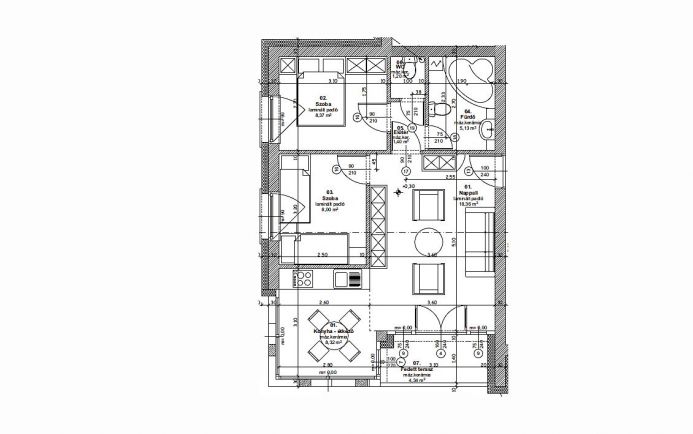 Új építésű 51 nm-es, teraszos lakás eladó Hajdúszóboszlón
