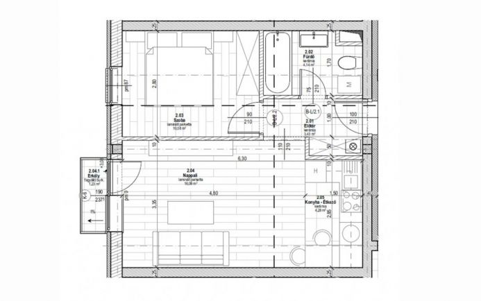 Eladó 38 nm-es lakás Debrecen kertvárosi részén 2.