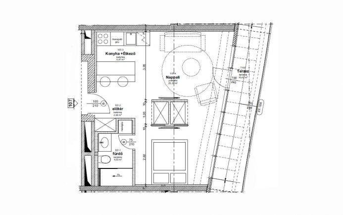 Exkluzív 37 nm-es lakás az Egyetemek közelében