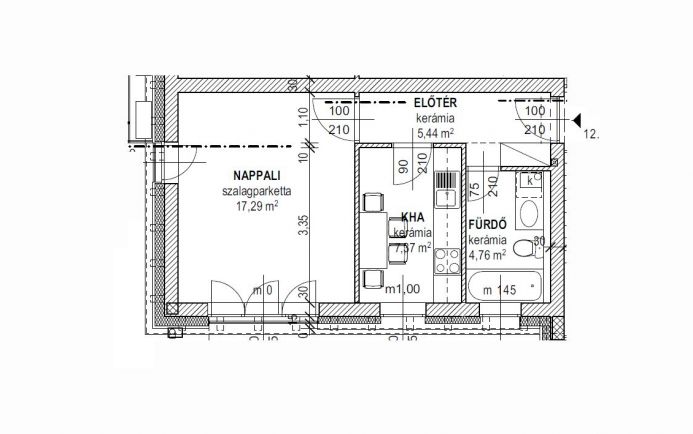 Eladó 35 nm-es kislakás a Ybl Főiskola mellett