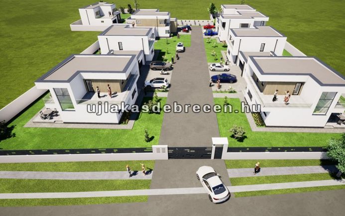 Új építésű 155 nm-es, belső kétszintes ikerház eladó