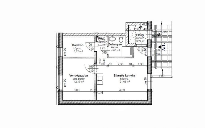 Új építésű 49 nm-es apartman eladó Hajdúböszörményben