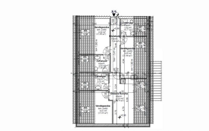 Eladó egy 60 nm-es apartman, mely 3 kisebb apartmanná alakítható