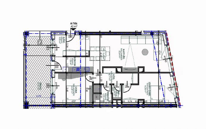 Új építésű 93 nm-es lakás a Belvárosban A.1.6