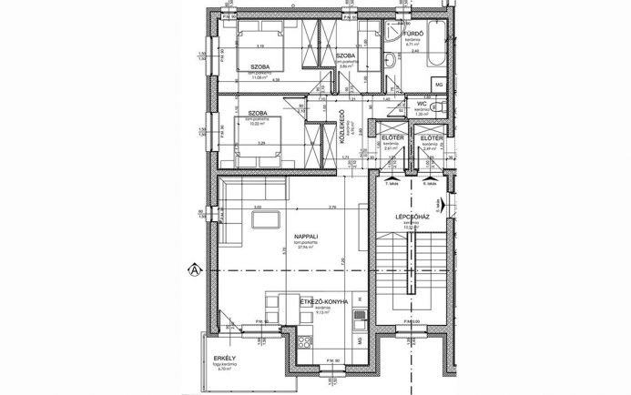 Új építésű 82 nm-es, 2.emeleti lakás eladó a Tócóvölgyben