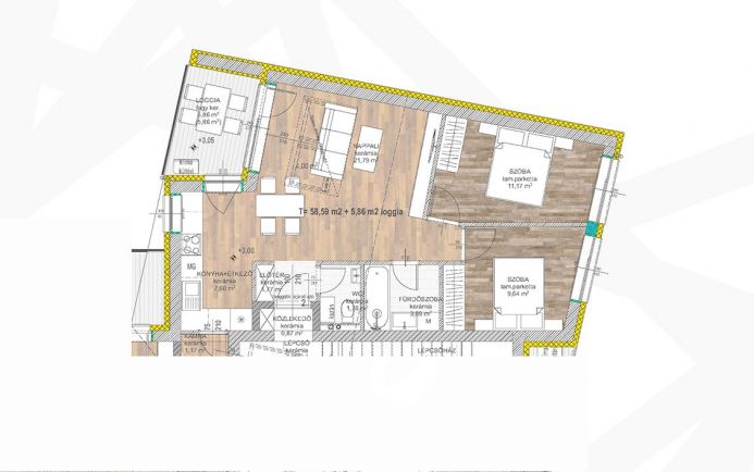 Új 59 nm-es , első emeleti lakás Hajdúszoboszlón
