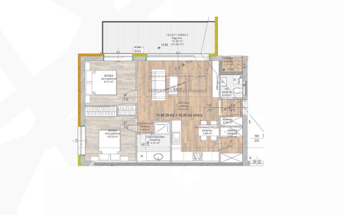 Új építésű erkélyes lakás Hajdúszoboszlón