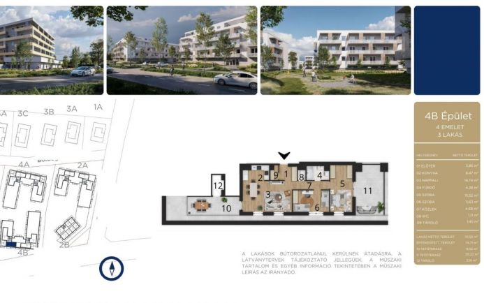 Új építésű ingatlan elérhető áron Debrecenben B403