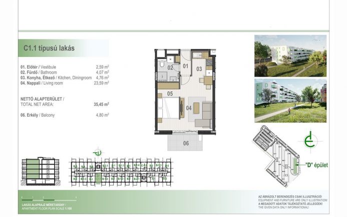 Új építésű lakás a Homokkert Liget II-ben 206