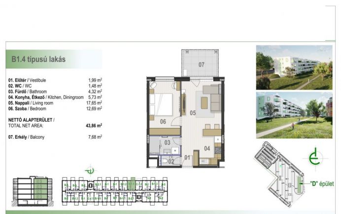 Új építésű lakás a Homokkert Liget II-ben 205