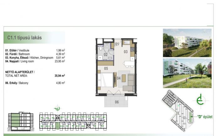 Új építésű lakás a Homokkert Liget II-ben 206