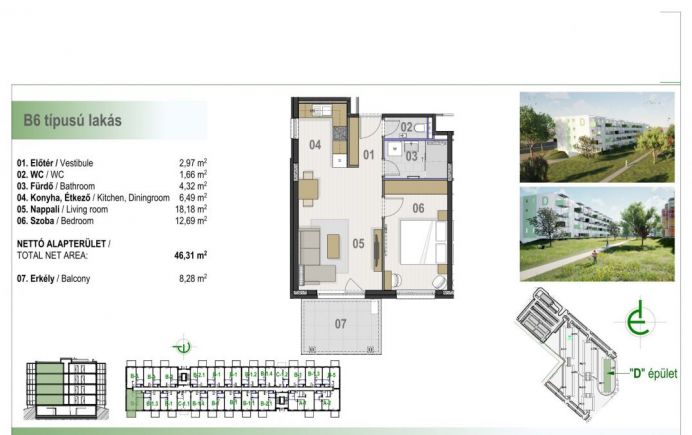 Új építésű lakás a Homokkert Liget II-ben 209