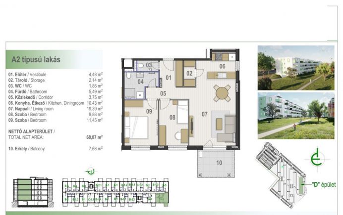 Új építésű lakás a Homokkert Liget II-ben 221